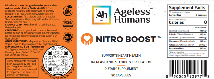 Natural Nitric Oxide Boost Supplement w/ NitroBoost™